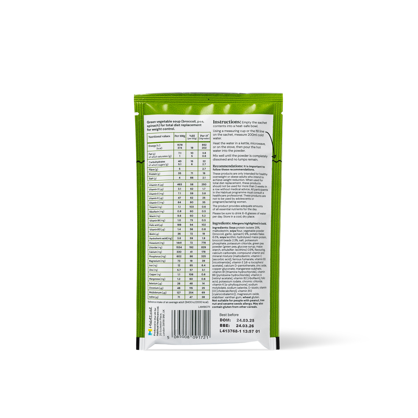 Vegan Green Vegetable Soup