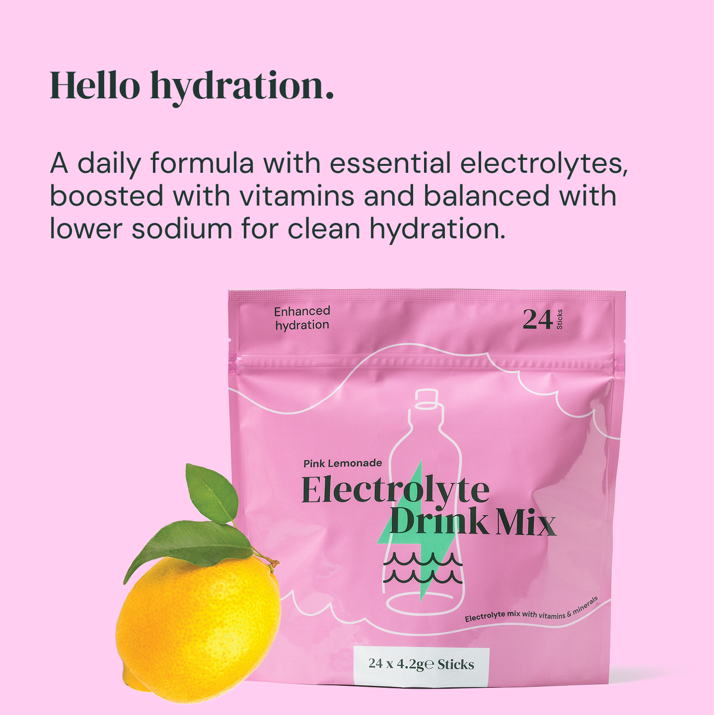 Pink Lemonade electrolytes (24 pack)